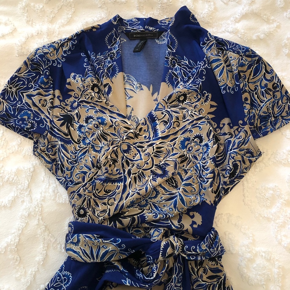 Faux wrap dress